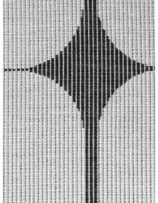 Czarno-biały okrągły dywan odpowiedni na zewnątrz ø 160 cm Duet Bowen – NORTHRUGS