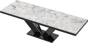Stół z marmurowym blatem w połysku Viva 2 Hubertus