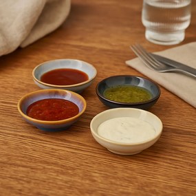 Zestaw miseczek na przekąski w różnych kolorach, 4 szt.