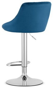 Hoker KAST - aksamit granatowy / baza chrom x 2