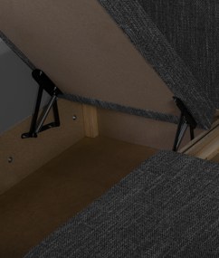 Narożnik z funkcją spania MADRIT Szary/Ciemny szary