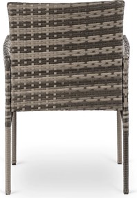 2x Krzesło Ogrodowe CORTO Szare Nowoczesne