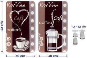 Szklane płyty ochronne COFFEE FLAVOUR, 2 sztuki
