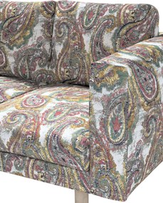 Pokrowiec na sofę Norsborg 3-osobową kolor wielokolorowy tkanina strukturalna, wzorzysta