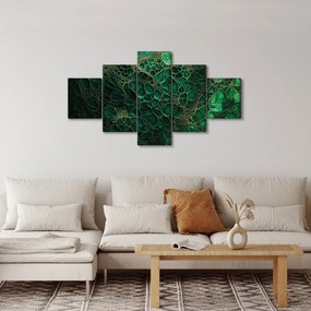 Obraz - Zielony mikroskopowy obraz (125x70 cm)