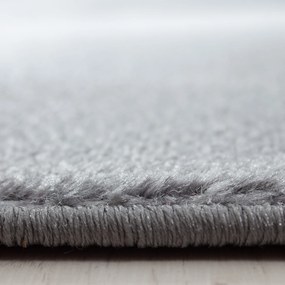 Dywan nowoczesny Parma Wstęgi szaro-czarny 80 cm x 300 cm