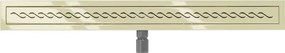 Mexen Flat M18 odpływ liniowy 80 cm, złoty - 1523080-15