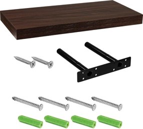 Półka ścienna STILISTA Volato ciemne drewno,70 cm