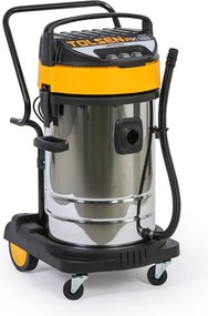 Odkurzacz przemysłow TOLSEN 79610y, ssanie na sucho/mokro, 3000 W, 80 l