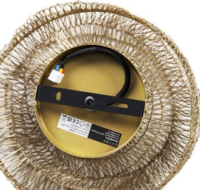 Orientalna lampa sufitowa złota 25 cm - Vadi