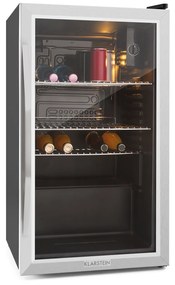 Klarstein Beersafe 84.5cm 80L Lodówka na Napoje Srebrny