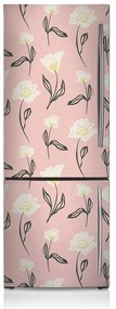 Osłona dekoracyjna na lodówkę Delikatne kwiaty