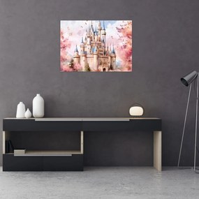Obraz na szkle - Bajkowy zamek (70x50 cm)