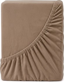 4Home prześcieradło jersey Lycra orzechowy, 200 x 200 cm, 200 x 200 cm
