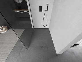 Mexen Kioto ścianka prysznicowa Walk-in 110 x 200 cm, transparent 8 mm, czarna - 800-110-101-70-00