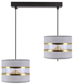 Szara podwójna lampa wisząca - 10X D254 Z9-G51