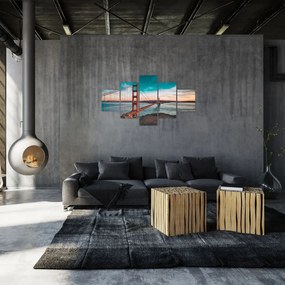 Obraz - Golden Gate, San Francisco (125x70 cm)