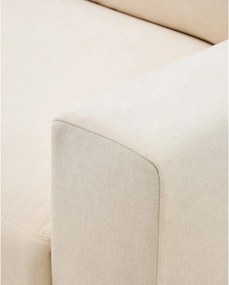Beżowy narożnik z tkaniny szenilowej (lewostronny/z szezlongiem) Alea – Kave Home