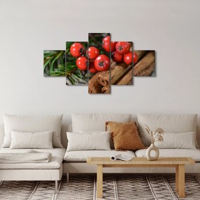 Obraz jagód i cynamonu (125x70 cm)
