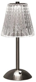 LED Ściemnialna akumulatorowa lampa stołowa LED/2,4W/5V 3000-6000K 1800 mAh chrom