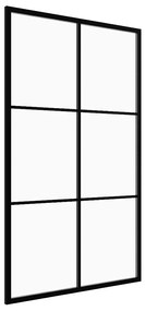 Ścianka prysznicowa do kabiny walk-in z sitodrukiem - Czarny mat - 120 x 200 cm - VENTANITA