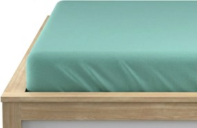 PrzytulneMieszkanie.pl Prześcieradło jersey miętowe 90 x 200 cm