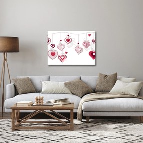 Obraz malowanych serc (70x50 cm)