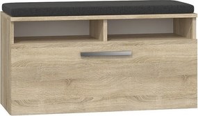 Szafka na obuwie Riva | Dąb Sonoma | 85x35x45 cm| Szafka na obuwie z siedziskiem