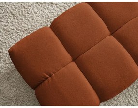 Ceglasty podnóżek z materiału bouclé Everest – Bobochic Paris