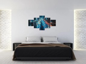 Obraz - Duże miasto, obraz olejny (125x70 cm)
