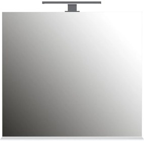 Lustro z oświetleniem/z półką ścienne 76x75 cm – Germania