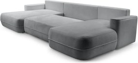 Narożnik FUEGO XL wolnostojący układ U z funkcją spania w tkaninie Bubble 06 DomoHome