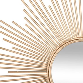 Dekoracyjne lustro ścienne GOLD SUN Ø 98,5 cm