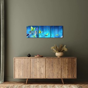 Obraz - Wolność (z zegarem) (90x30 cm)