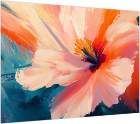 Obraz - Malowany kwiat (70x50 cm)