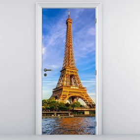 Fototapeta na drzwi - Wieża Eiffla (95x205cm)