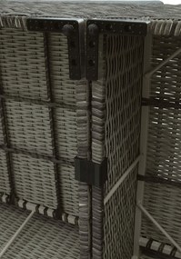 Zestaw rattanowy MALIBU dla 2 osób (szary)