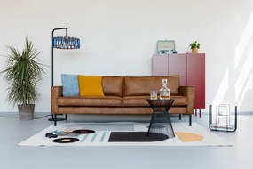 Jasnobrązowa sofa ze sztucznej skóry Scandic Rate