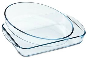 Zestaw szklanych naczyń żaroodpornych Pyrex, 2szt., 2,7 l + 2,2 l