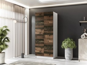 Szafa dwudrzwiowa GOLD 2D 78 biały + oldstyle