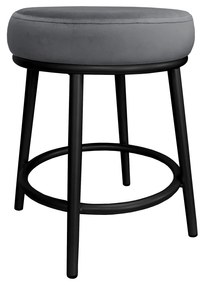 Taboret Ben noga metalowa czarna BL14