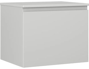Mexen Orio szafka łazienkowa podumywalkowa 60 cm z blatem, 1 szuflada, szara mat - 91A10-06047-1-BFC62