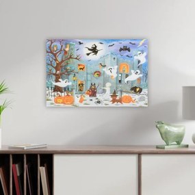 Obraz na ścianę "Przeklęty zamek", 9 LED, 60 x 40 cm