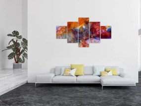 Obraz - Abstrakcyjna sztuka tuszu (125x70 cm)