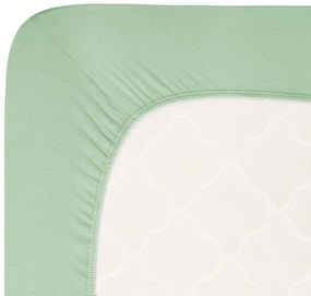 4Home prześcieradło jersey Lycra zielony, 90 x 200 cm