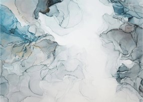 Obraz na szkle - Niebieski marmur (70x50 cm)