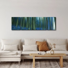 Obraz - Niebieski las (170x50 cm)