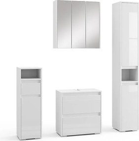 Zestaw mebli łazienkowych biały 60x30x62 majest