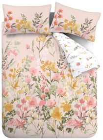 Różowa pościel dwuosobowa 230x220 cm Countryside Floral – Catherine Lansfield