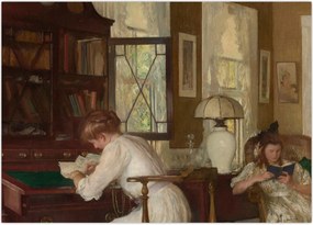 Obraz - Edmund Tarbell, Josephine and Mercie, reprodukcje (70x50 cm)